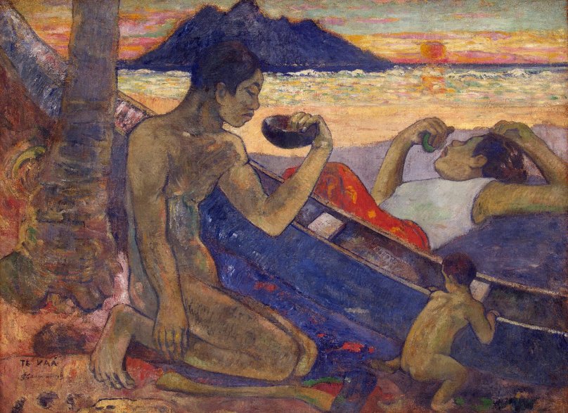 Gauguin Paul - Canoe Tahitian Family (Te vaa)